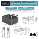 Upgraded Silicone Air Fryer Liner - 8 pcs, Grey