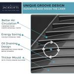 Upgraded Silicone Air Fryer Liner - 8 pcs, Grey