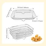 Stackable Air Fryer Rack Set - 3 Pieces