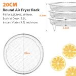 3-Tier Stainless Steel Air Fryer Rack