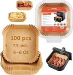 COSORI 100PCS Square Air Fryer Disposable Liners
