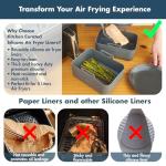 Cosori Reusable Silicone Air Fryer Liners, 2-Pack