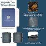 Cosori Reusable Silicone Air Fryer Liners, 2-Pack