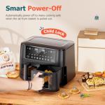 Cookwise 9L Dual Air Fryer AF2-40D06: XL Capacity, 2 Drawers, 9-In-1 Presets