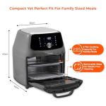 Innoteck 16L Digital Air Fryer Oven with Rotisserie