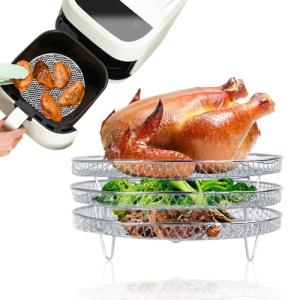 Melearch Stackable Air Fryer Rack Set - 3 Pack