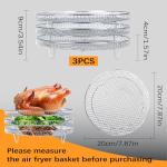 Melearch Stackable Air Fryer Rack Set - 3 Pack