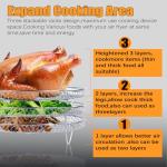 Melearch Stackable Air Fryer Rack Set - 3 Pack