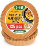 Round Air Fryer Parchment Paper – 120 Pieces