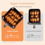 COSORI TurboTower Dual Air Fryer - 10.8L Capacity