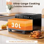 Cookwise 30L Air Fryer Oven - Multi-Level Cooking with 18-in-1 Functions