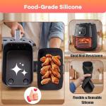 Silicone Air Fryer Liners for Ninja Dual Fryer - 2 Pack