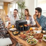 Silicone Air Fryer Liners for Ninja Dual Fryer - 2 Pack