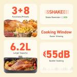 Cosori 6.2L Clear Window Air Fryer, Quiet