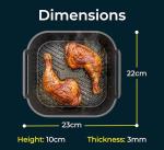 Cosori 5.5L Square Silicone Air Fryer Liner