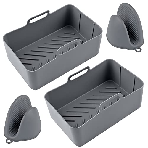 Ninja AF500UK Air Fryer Silicone Liners - Durable, Spacious Rectangle