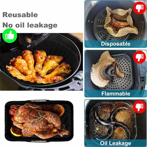 Ninja Air Fryer Silicone Liners, Non-Stick Accessories