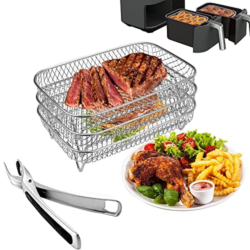 Ninja-compatible Air Fryer Rack: Stainless Steel, Multi-Layer