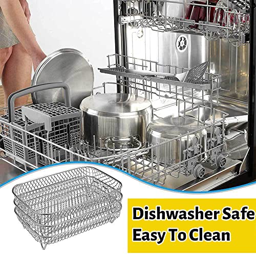 Ninja-compatible Air Fryer Rack: Stainless Steel, Multi-Layer