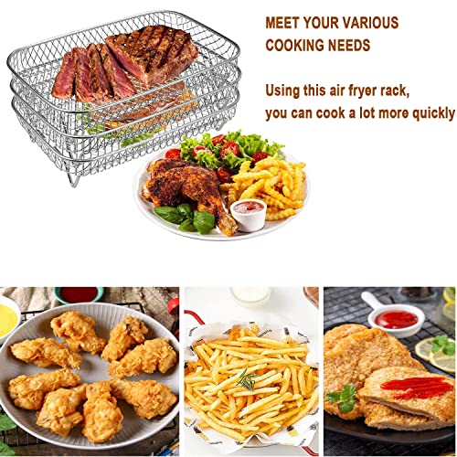 Ninja-compatible Air Fryer Rack: Stainless Steel, Multi-Layer