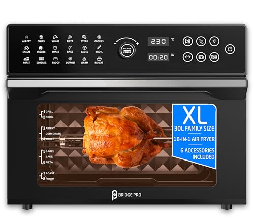 BridgePro 30L Digital Air Fryer Oven - XXL Size