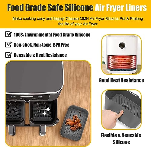 Reusable Silicone Liners for Ninja Air Fryer - Dual Pack