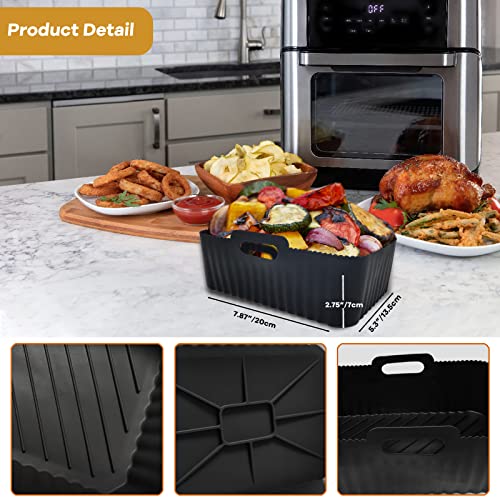Reusable Silicone Liners for Ninja Dual Air Fryer