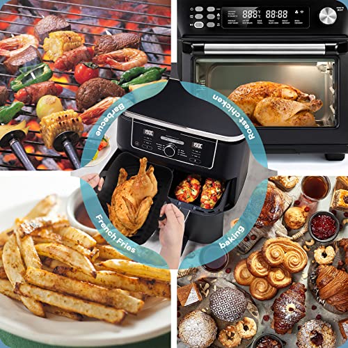 Reusable Silicone Liners for Ninja Dual Air Fryer