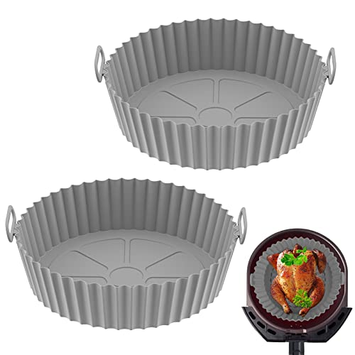 Reusable Air Fryer Silicone Liner, 2 Pack