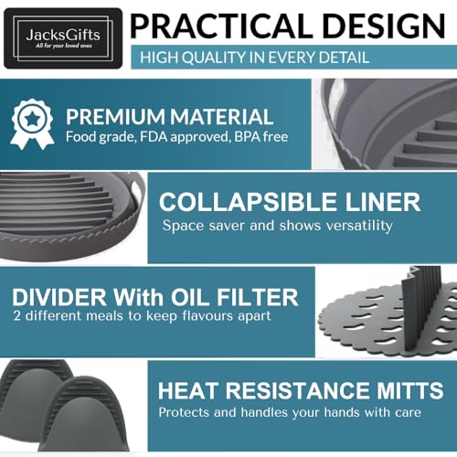 Silicone Air Fryer Accessories Set for Ninja Air Fryer