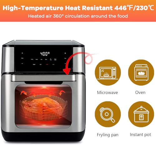 Reusable Air Fryer Silicone Liner, 2 Pack