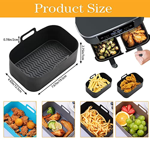 Silicone Liners for Ninja Dual Air Fryer