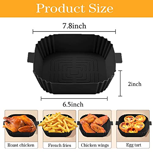 Square Silicone Liners for Air Fryers
