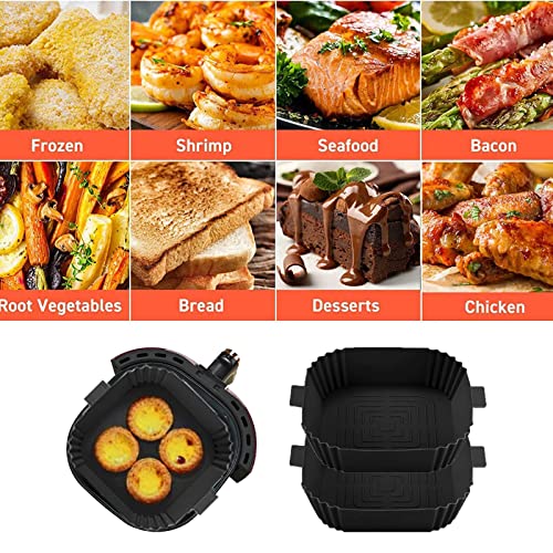 Square Silicone Liners for Air Fryers