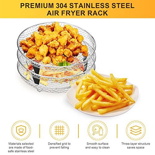Stackable Air Fryer Rack Set for Ninja