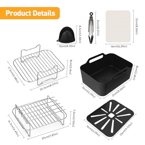 8-Piece Air Fryer Accessories for Ninja Foodi