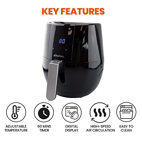 Schallen 3.5L Digital Air Fryer with 9 Settings