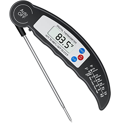 Digital Food Thermometer for Kitchen, BBQ, Air Fryer