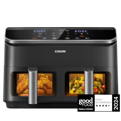 COSORI 8.5L Dual Air Fryer with Sync Function