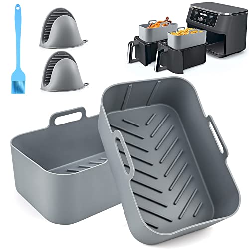 Silicone Air Fryer Liner Set for Ninja Dual
