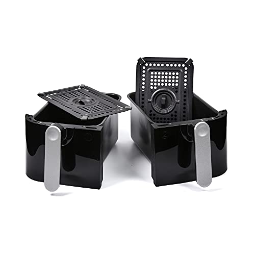 EMtronics EMAFDD9L Dual Air Fryer - Extra Large 9L
