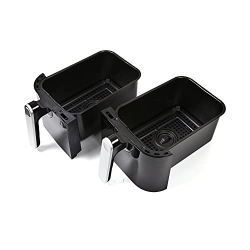 EMtronics EMAFDD9L Dual Air Fryer - Extra Large 9L