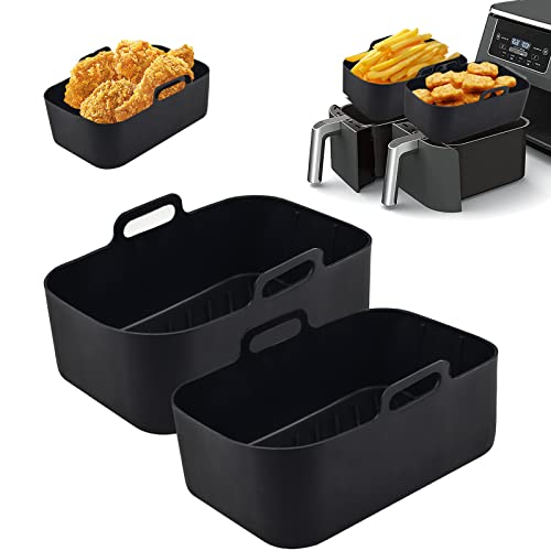 Silicone Pot + Liners for Dual Air Fryer