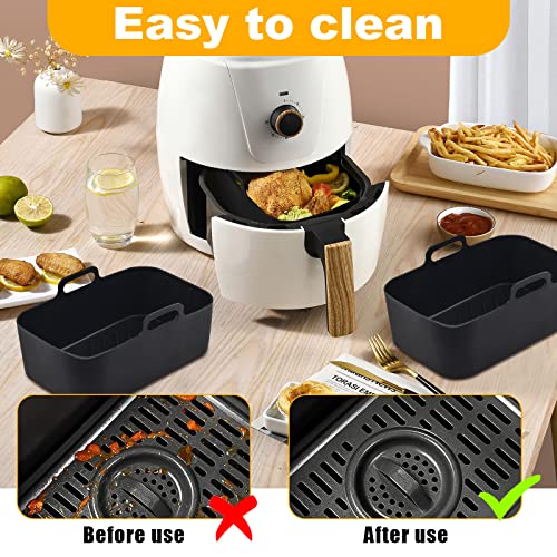 Silicone Pot + Liners for Dual Air Fryer