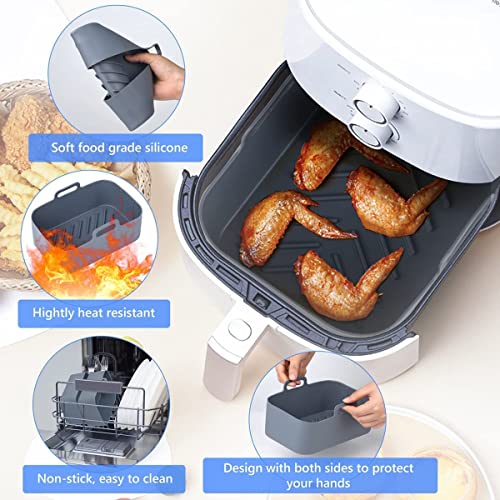 Silicone Air Fryer Liners for Ninja Dual Air Fryer
