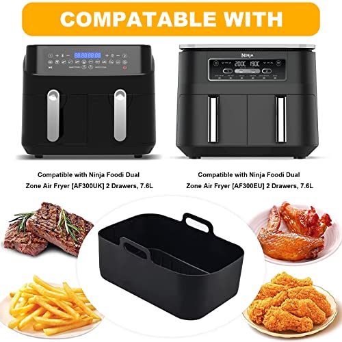Silicone Pot + Liners for Dual Air Fryer