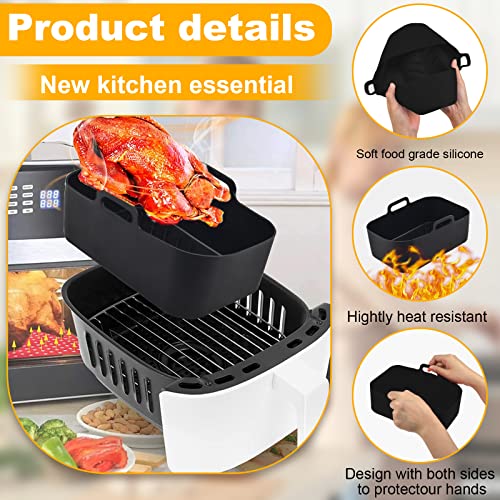 Silicone Pot + Liners for Dual Air Fryer