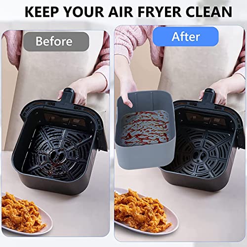 Silicone Air Fryer Liners for Ninja Dual Air Fryer
