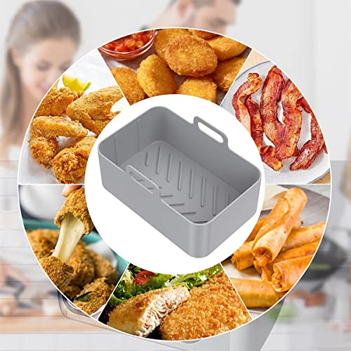 Silicone Air Fryer Liners for Ninja Dual Air Fryer
