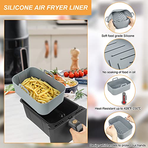 Silicone Air Fryer Liners, 2PCS - Ninja/Instant Vortex/Salter